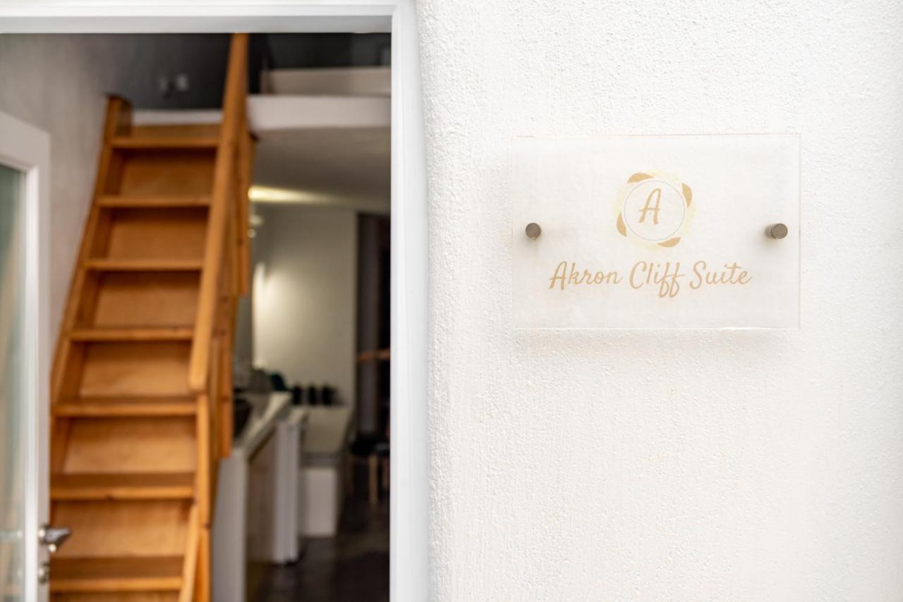 Akron Cliff Suite Fira (Santorini) Exterior foto